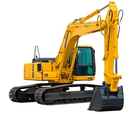 Excavator with long arm